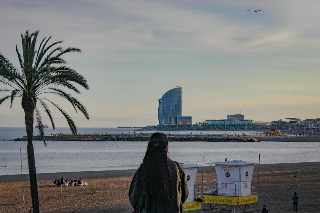 La Barceloneta beach in Barcelona, Spain